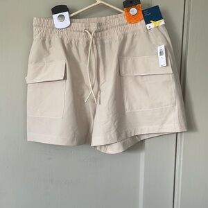 Old Navy, cream/ sandstone color,quick dry shorts with stretch tech
